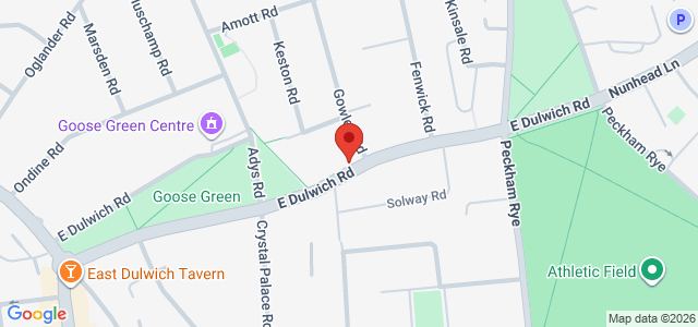 Map showing The Pizza Joint - East Dulwich in London