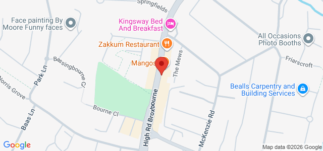 Map showing The Pizza Joint - Broxbourne in Broxbourne